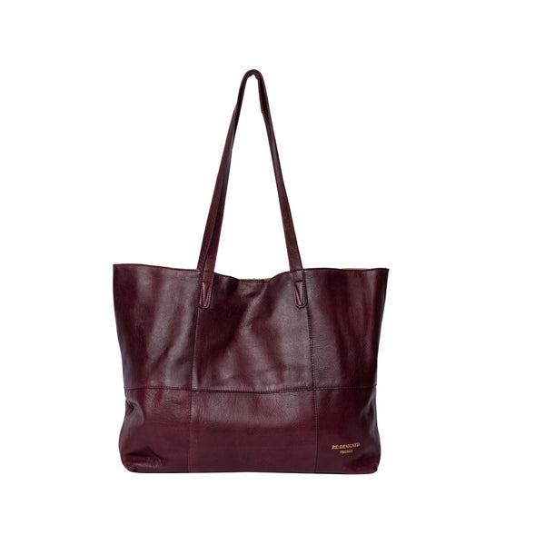 re:designed project 19 tote bag dark cherry - Knot Another Hat