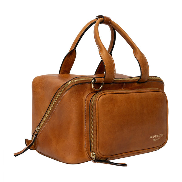 re:designed project 39 project bag burned tan/gold - Knot Another Hat