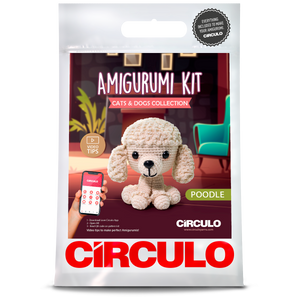 circulo amigurumi cats & dogs kit 03 poodle dog - Knot Another Hat