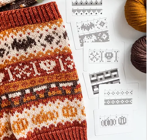 pacific knit co. doodle decks autumn - Knot Another Hat