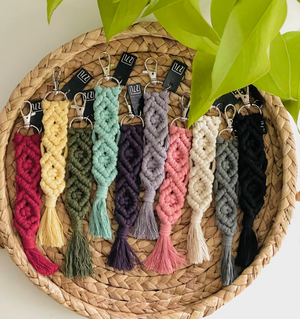 27 and looming macrame keychains  - Knot Another Hat