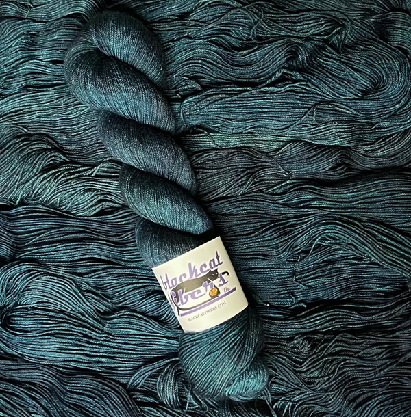 black cat fibers nomad sock ivan's blue - Knot Another Hat