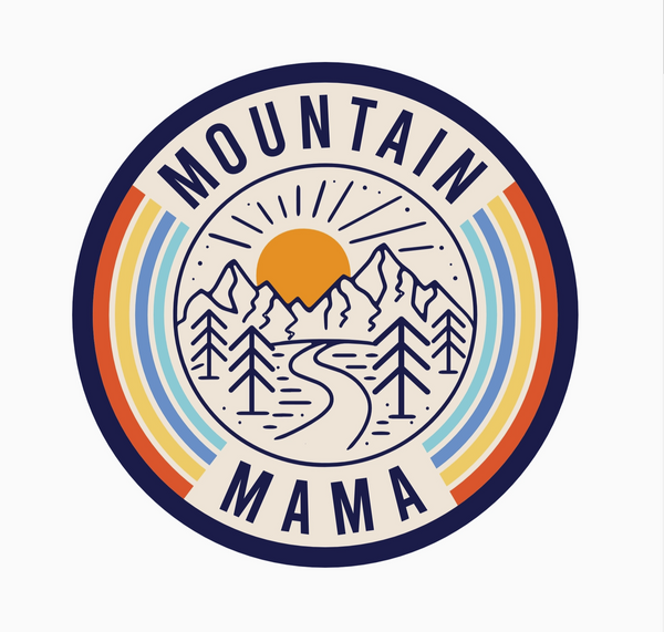 juju and moxie vinyl stickers mountain mama - Knot Another Hat