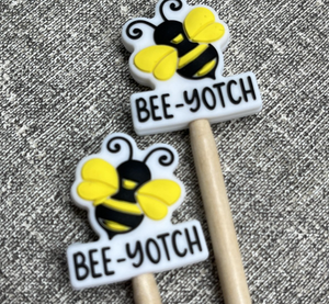 minnie & purl stitch stoppers bee-yotch - Knot Another Hat