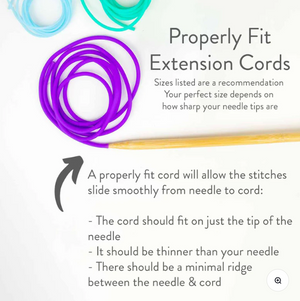 twice sheared sheep knit extension cords  - Knot Another Hat