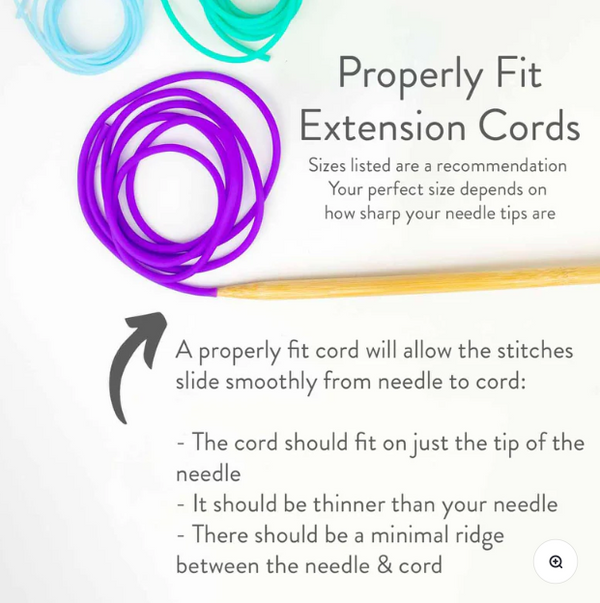 twice sheared sheep knit extension cords  - Knot Another Hat