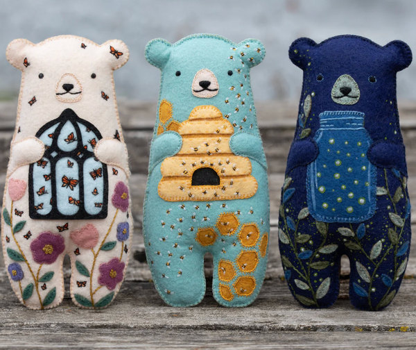 kiriki press felted bear doll kits - Knot Another Hat