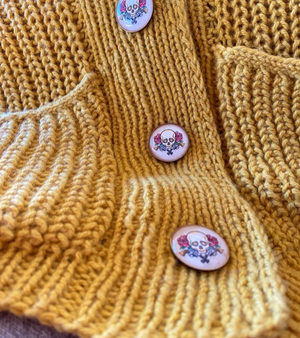 one-of-a-kind handknit sample: sarah cashmere cardigan - Knot Another Hat