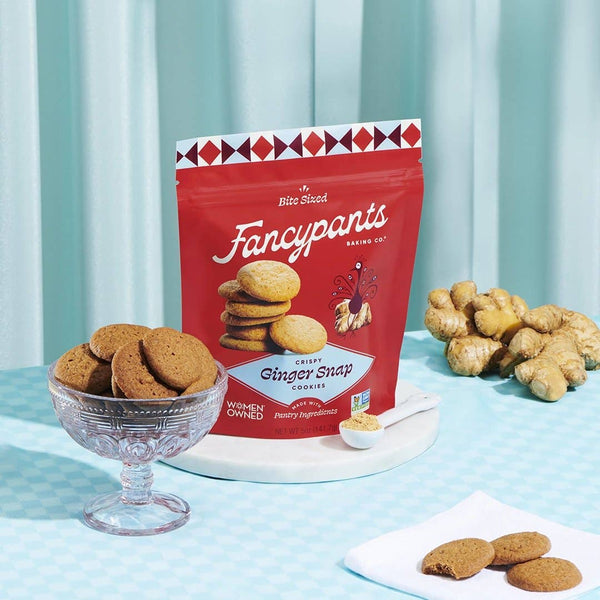 Ginger Snap Bite-Sized Cookies - Knot Another Hat