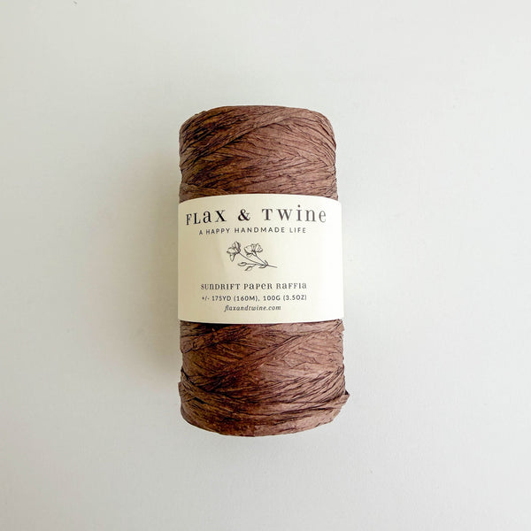 flax & twine sundrift paper raffia pebble - Knot Another Hat