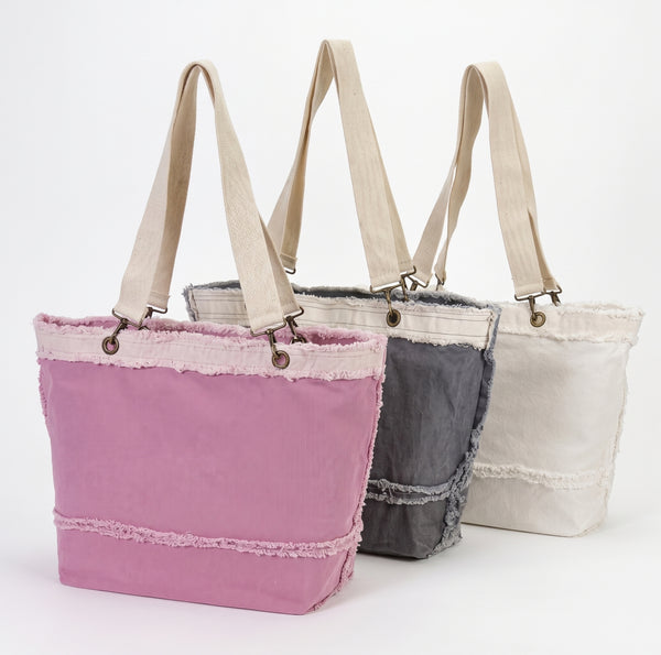 washed denim tote - Knot Another Hat