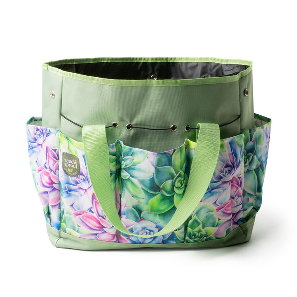 seed-n-sprout gardening tote bag simply succulent - Knot Another Hat