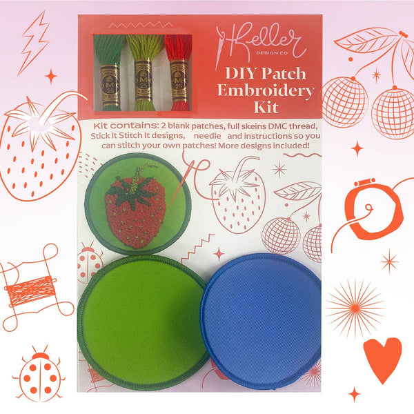 keller designs diy embroidery patch kit red things - Knot Another Hat
