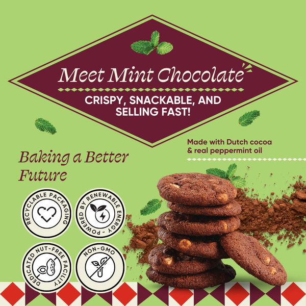 Mint Chocolate Bite-Sized Cookies - Knot Another Hat