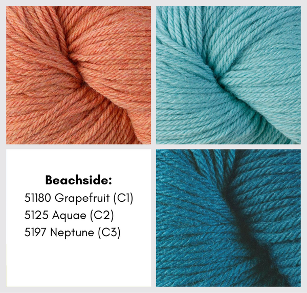 berroco cable craze blanket knit along grab-n-go bundle beachside - Knot Another Hat