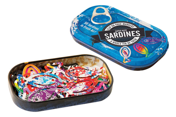 tin of sardines page markers  - Knot Another Hat