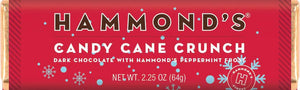 hammond's candy cane crunch dark chocolate bar  - Knot Another Hat