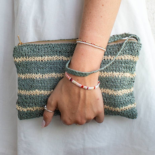 flax & twine sundrift zipper pouch grab-n-go bundle - Knot Another Hat