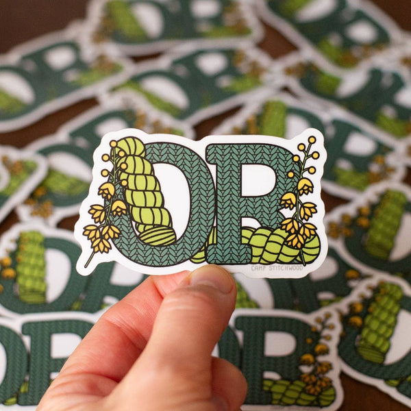 camp stitchwood vinyl stickers Oregon - Knot Another Hat