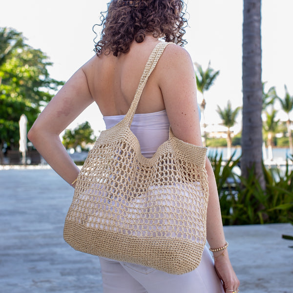 flax & twine piper beach bag grab-n-go bundle - Knot Another Hat
