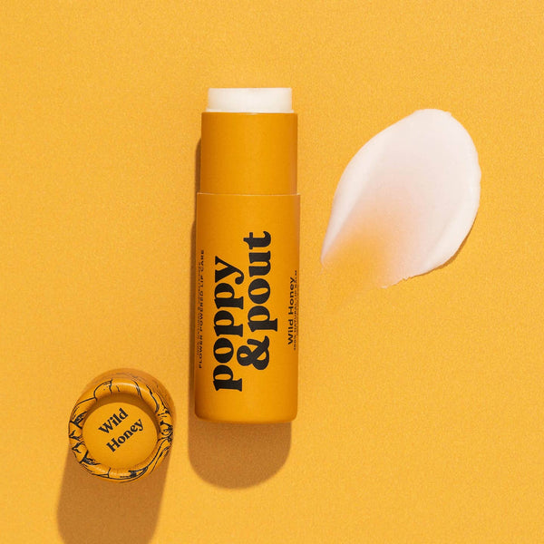 poppy & pout lip balm wild honey - Knot Another Hat