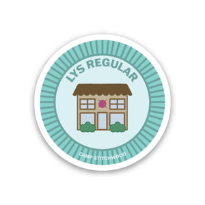 camp stitchwood badge stickers LYS regular - Knot Another Hat