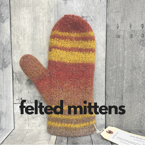 IN-STORE CLASS: Felted Mittens:: Sun Dec 1 & 8  - Knot Another Hat