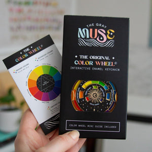 the gray muse original fidget color wheel keychain - Knot Another Hat