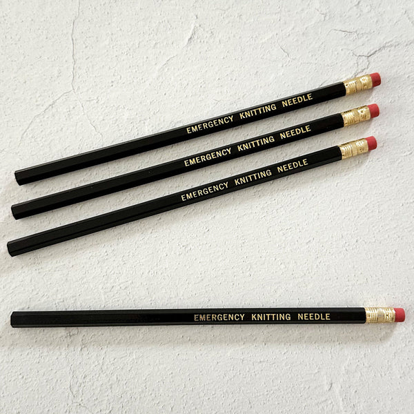 graphic anthology pencils emergency knitting needle - Knot Another Hat