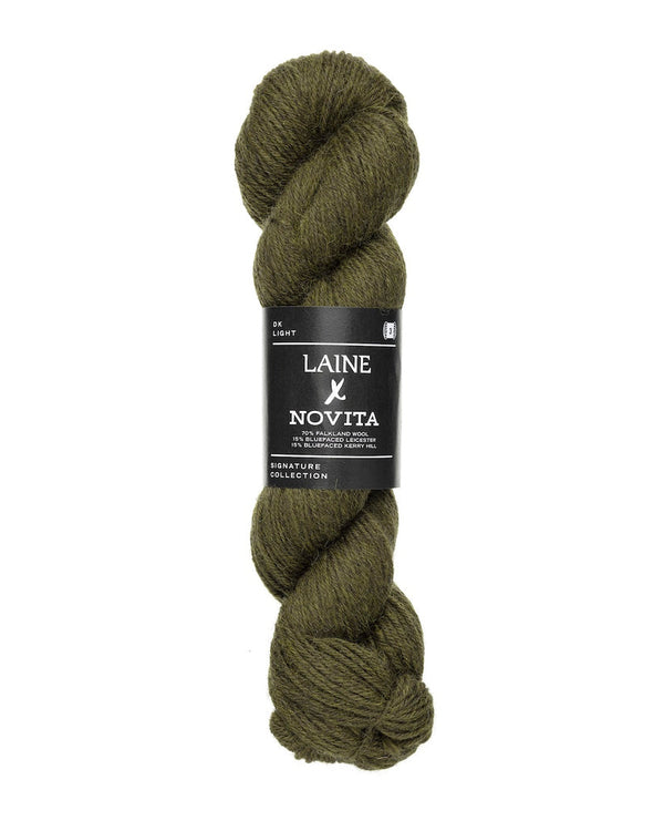 laine x novita dk 3401 earthy olive - Knot Another Hat