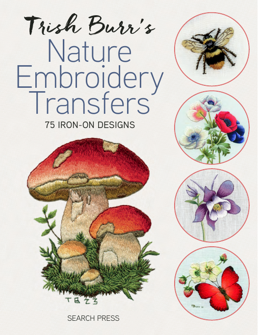 trish burr's nature embroidery transfers