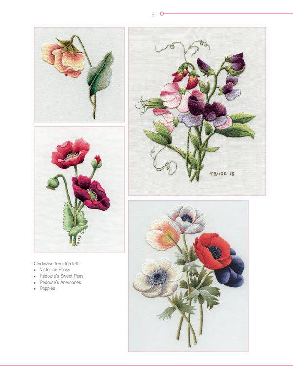 trish burr's nature embroidery transfers