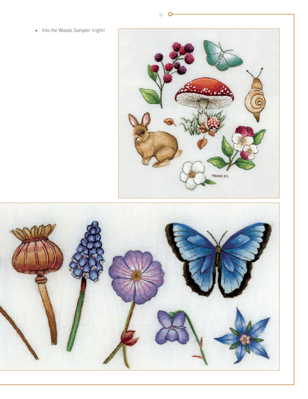 trish burr's nature embroidery transfers