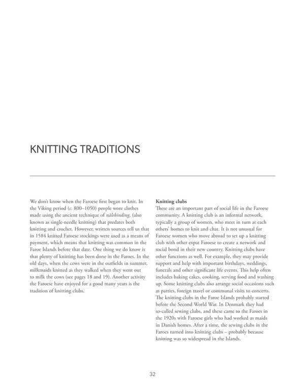 traditional knits from the faroe islands