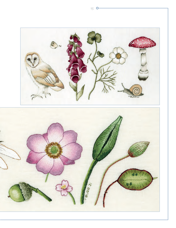 trish burr's nature embroidery transfers