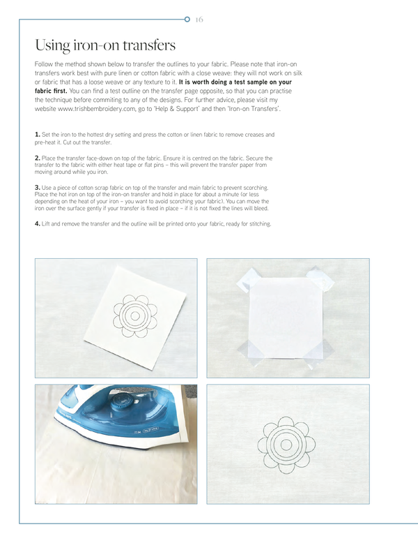 trish burr's nature embroidery transfers