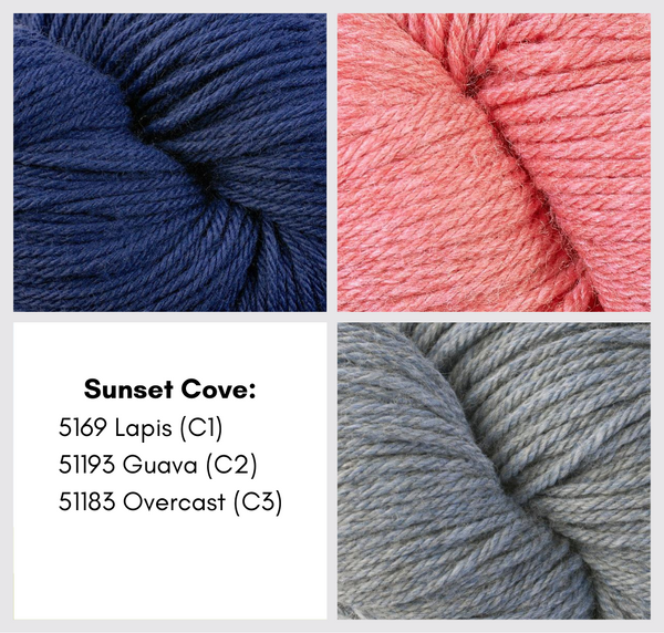 berroco cable craze blanket knit along grab-n-go bundle sunset cove - Knot Another Hat