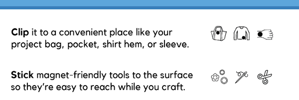 allstitch studio magnetic craft clips - Knot Another Hat