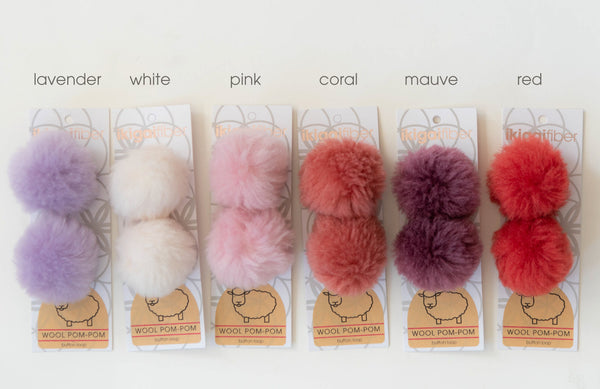 ikigai wool pom poms