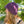 one-of-a-kind handknit sample:  purple scalloped hat  - Knot Another Hat