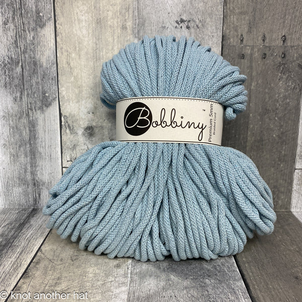bobbiny 5mm cotton cord misty - Knot Another Hat
