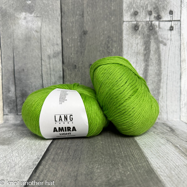 lang yarns amira light 0016 lime - Knot Another Hat
