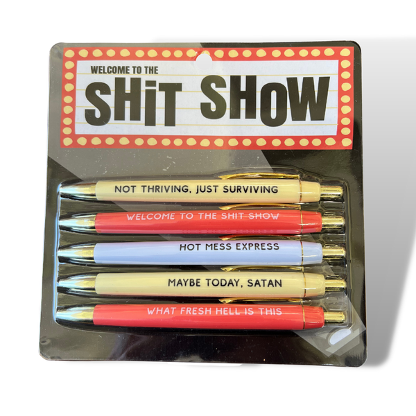 fun club welcome to the shit show pen set  - Knot Another Hat