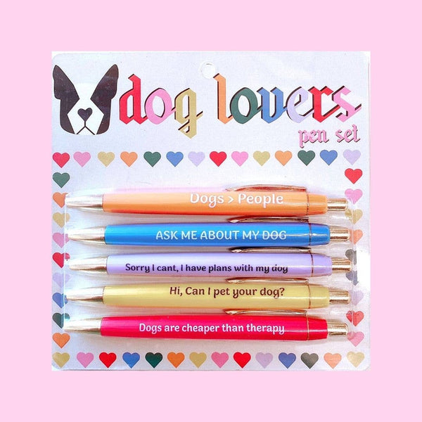 fun club dog lovers pen set  - Knot Another Hat