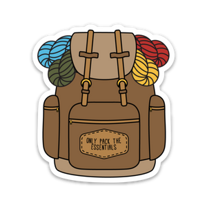 camp stitchwood vinyl stickers hiking - Knot Another Hat