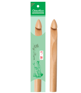 CHIAOGOO Bamboo Crochet Hook 7.5, Size U/25mm 
