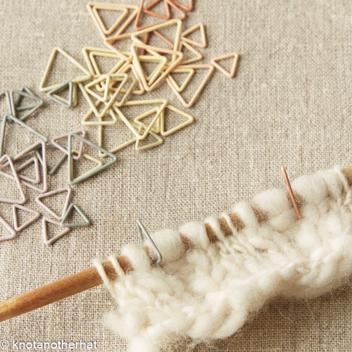 cocoknits triangle stitch markers  - Knot Another Hat