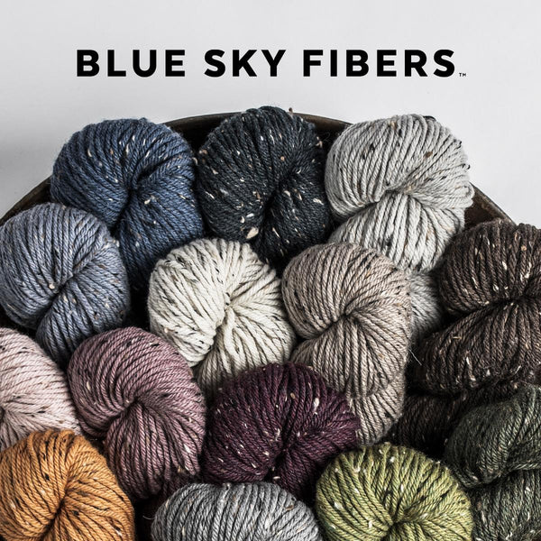 blue sky fibers woolstok tweed  - Knot Another Hat