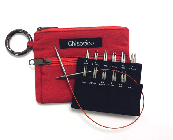 ChiaoGoo Twist Shorties Interchangeable Needle Sets | Fancywork | Bend