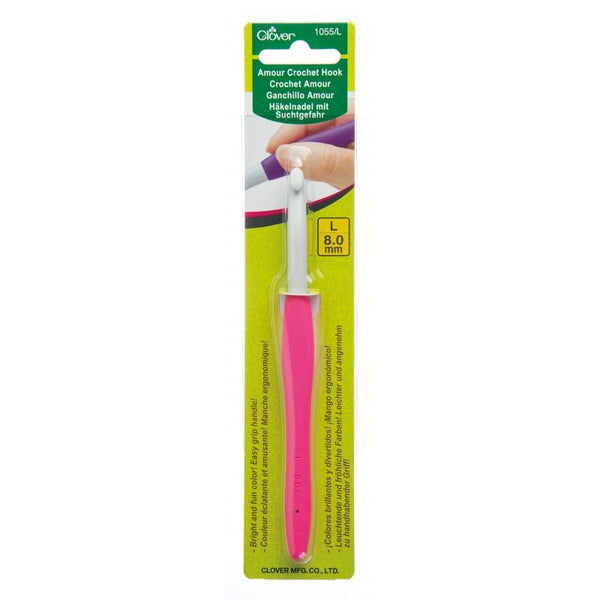 clover amour crochet hooks L (8mm) - Knot Another Hat